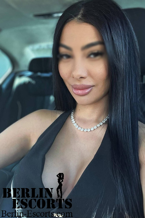 Slim Girl With Black Hair in Berlin